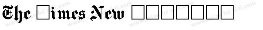 The times New R字体转换